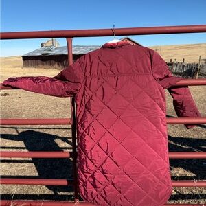 Ariat Women's Quilted Burgundy Coat